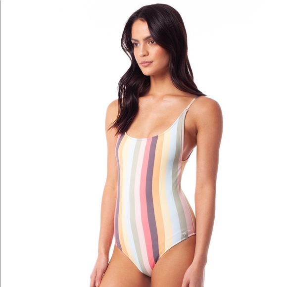 Rhythm Sahara Rainbow Stripe One-Piece Swimsuit - Picture 7 of 9
